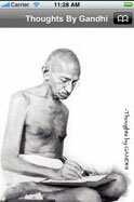 iPhone Application Gandhi Quotes, Thoughts by Gandhi